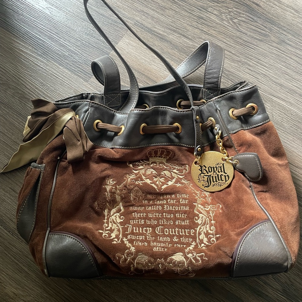 Juicy Couture Y2K Brown Shoulder Bag
